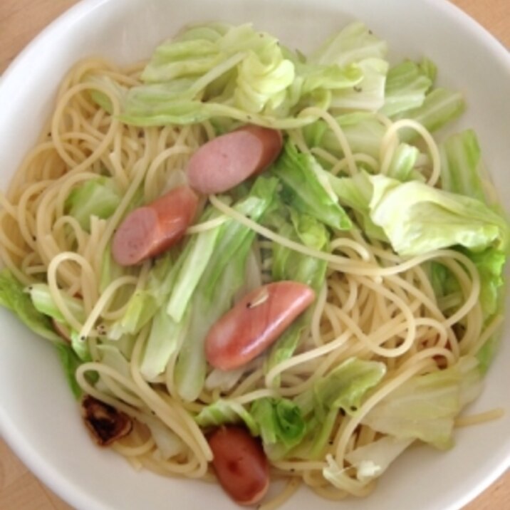 キャベツとウィンナーのアンチョビ風味パスタ レシピ 作り方 By Asami0418 楽天レシピ